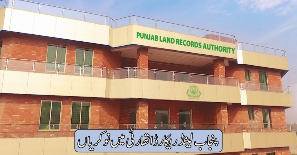 Punjab Land Record Authority Jobs 2024