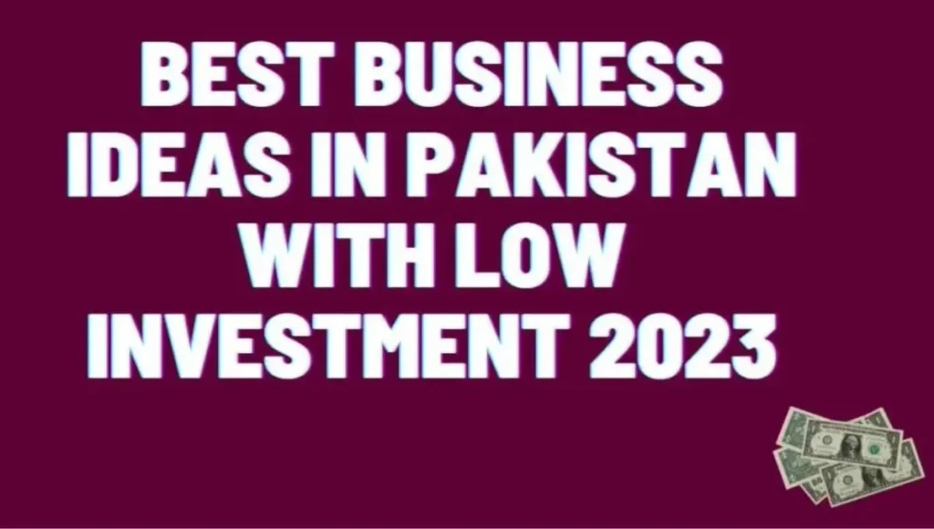 Best Business Ideas in Pakistan with low Investment 2023