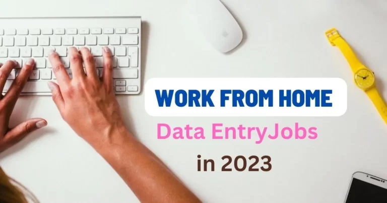 Work From Home Data Entry Jobs