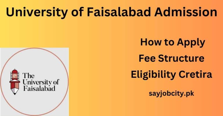 The University of Faisalabad Admission 2024