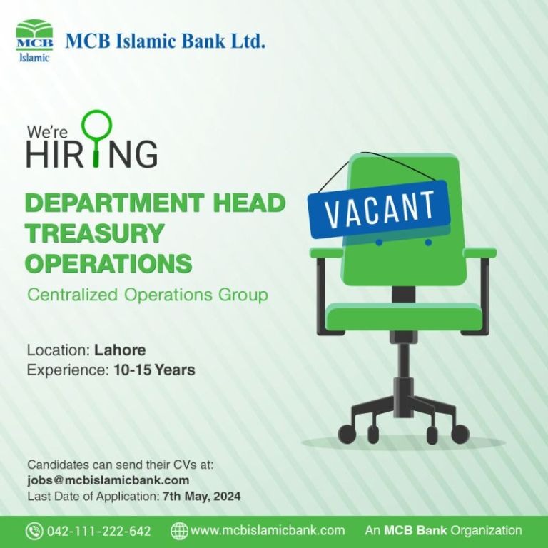 MCB Islamic Bank Jobs 2024