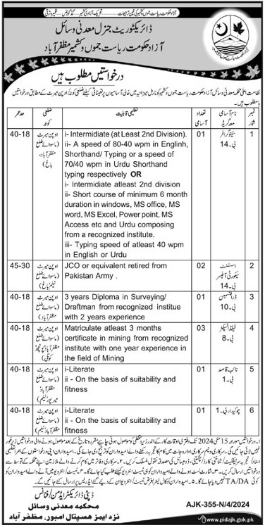 Mineral Resource Department Jobs 2024