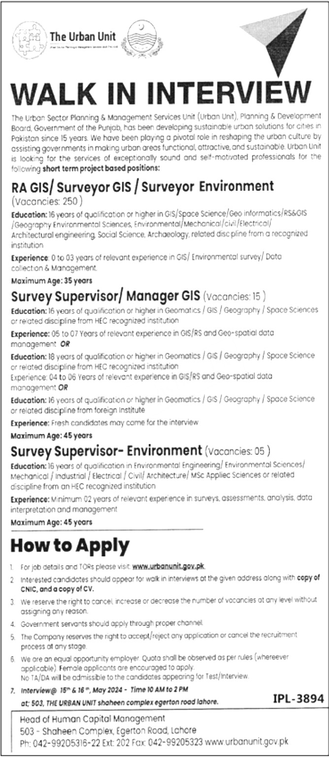 The Urban Unit Jobs 2024