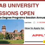 Punjab University Admissions Open for Associate Degree Programs Session Annual 2025