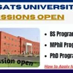 COMSATS University, Admissions Open